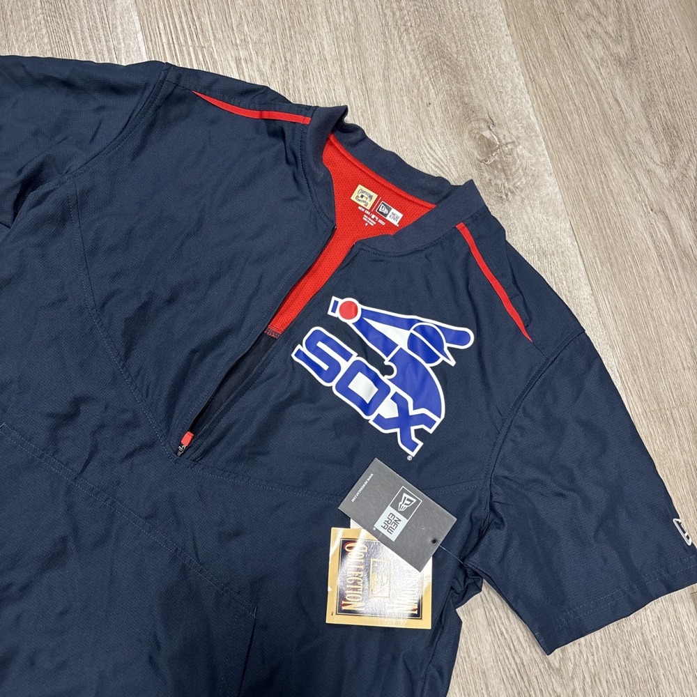 Chicago White Sox Jacket Mens Medium MLB Baseball New Era Pullover 2022